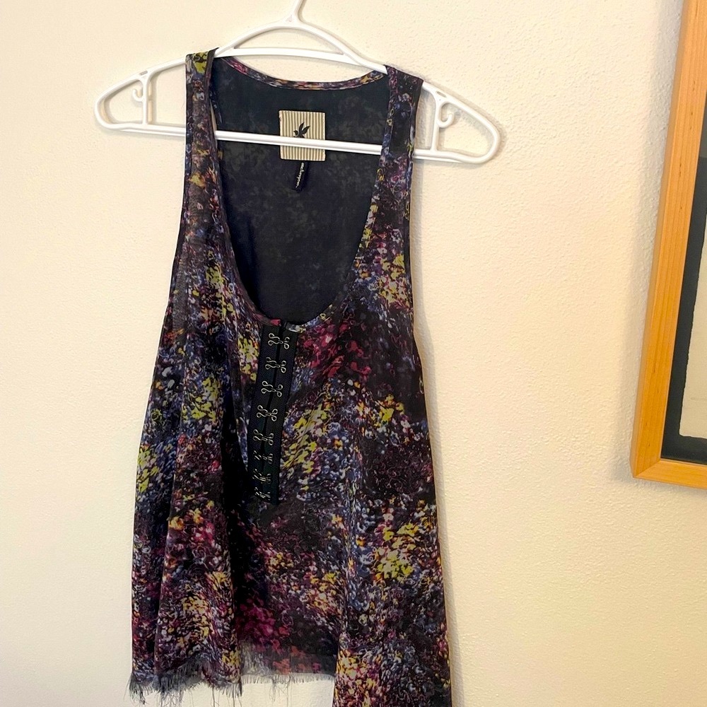 One teaspoon silk tank top